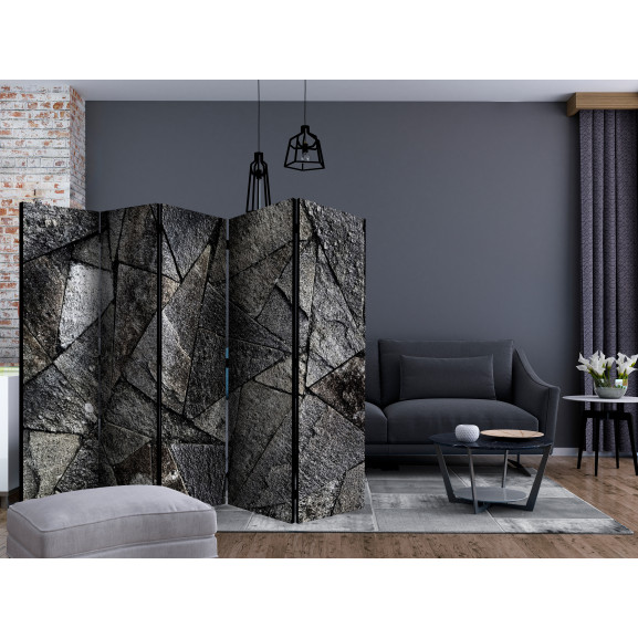 Paravan Pavement Tiles (Grey) Ii [Room Dividers] 225 cm x 172 cm Artgeist