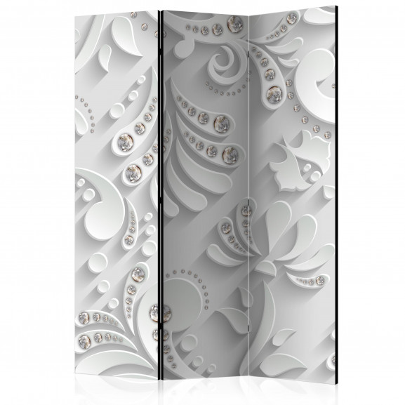 Paravan Flowers With Crystals [Room Dividers] 135 cm x 172 cm