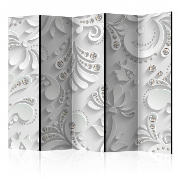 Paravan Flowers With Crystals Ii [Room Dividers] 225 cm x 172 cm