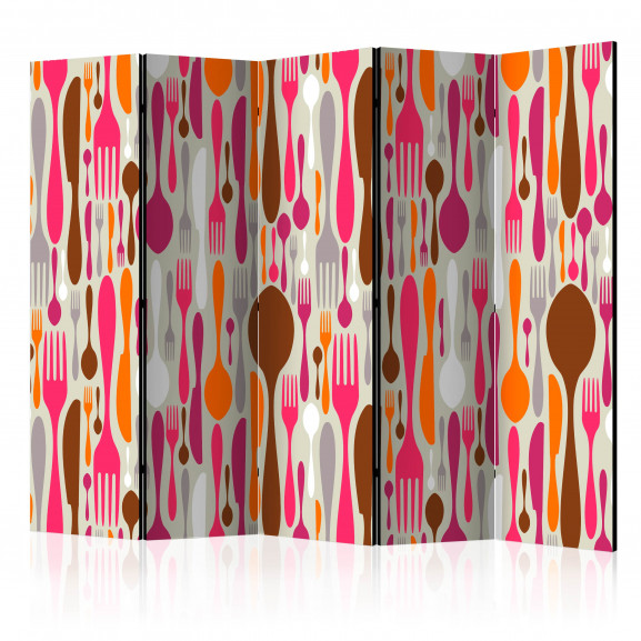 Paravan Cutlery Pink And Violet Ii [Room Dividers] 225 cm x 172 cm