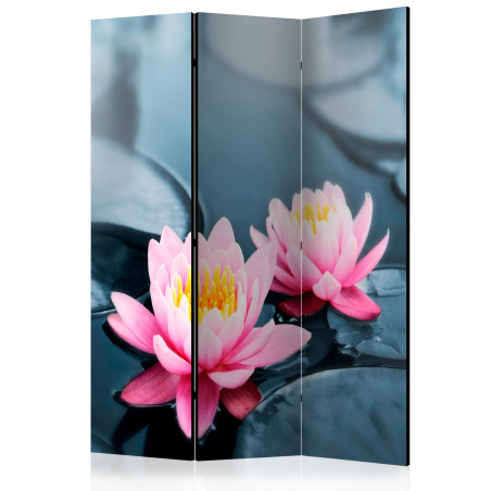 Paravan Lotus Blossoms [Room Dividers] 135 cm x 172 cm-01