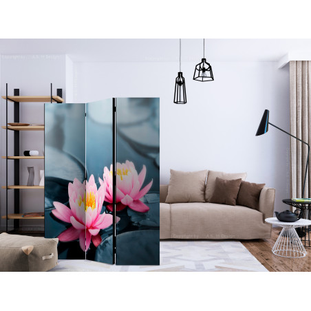 Paravan Lotus Blossoms [Room Dividers] 135 cm x 172 cm-01