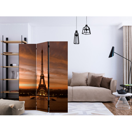 Paravan Eiffel Tower At Dawn [Room Dividers] 135 cm x 172 cm-01