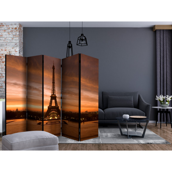 Paravan Eiffel Tower At Dawn Ii [Room Dividers] 225 cm x 172 cm Artgeist