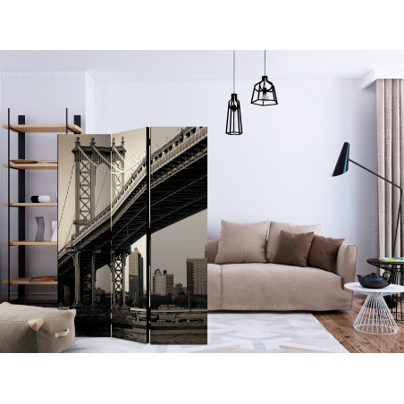 Paravan Manhattan Bridge, New York [Room Dividers] 135 cm x 172 cm-01