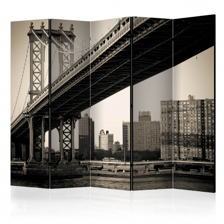 Paravan Manhattan Bridge, New York Ii [Room Dividers] 225 cm x 172 cm-01
