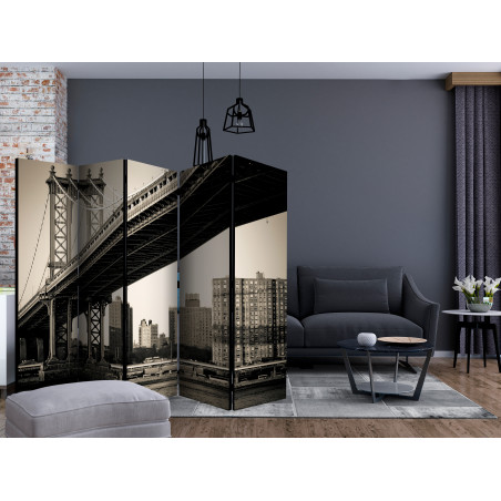Paravan Manhattan Bridge, New York Ii [Room Dividers] 225 cm x 172 cm-01