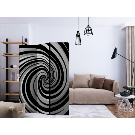 Paravan Black And White Swirl [Room Dividers] 135 cm x 172 cm-01