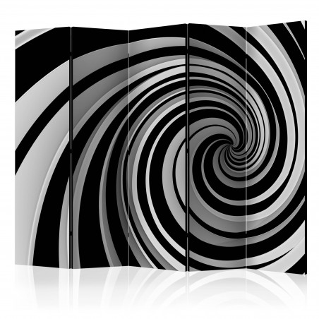 Paravan Black And White Swirl Ii [Room Dividers] 225 cm x 172 cm-01