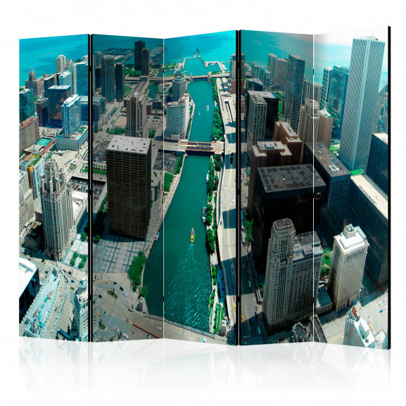 Paravan Urban Architecture Of Chicago Ii [Room Dividers] 225 cm x 172 cm