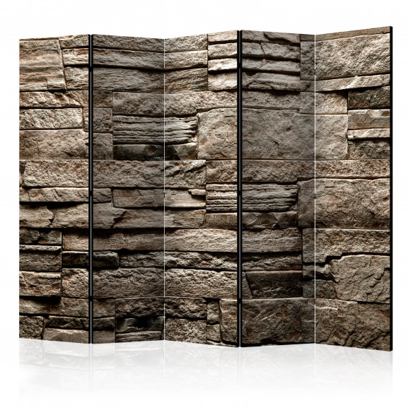 Paravan Beautiful Brown Stone Ii [Room Dividers] 225 cm x 172 cm