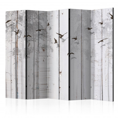 Paravan Birds On Boards Ii [Room Dividers] 225 cm x 172 cm-01