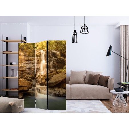 Paravan Sunny Waterfall [Room Dividers] 135 cm x 172 cm-01