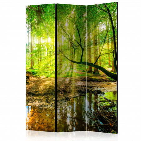 Paravan Forest Stream [Room Dividers] 135 cm x 172 cm-01