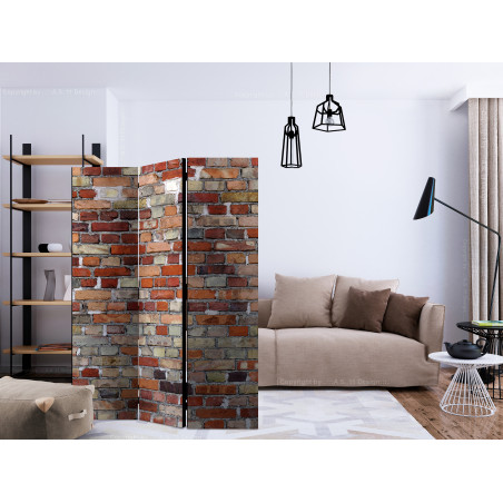 Paravan Urban Brick [Room Dividers] 135 cm x 172 cm-01
