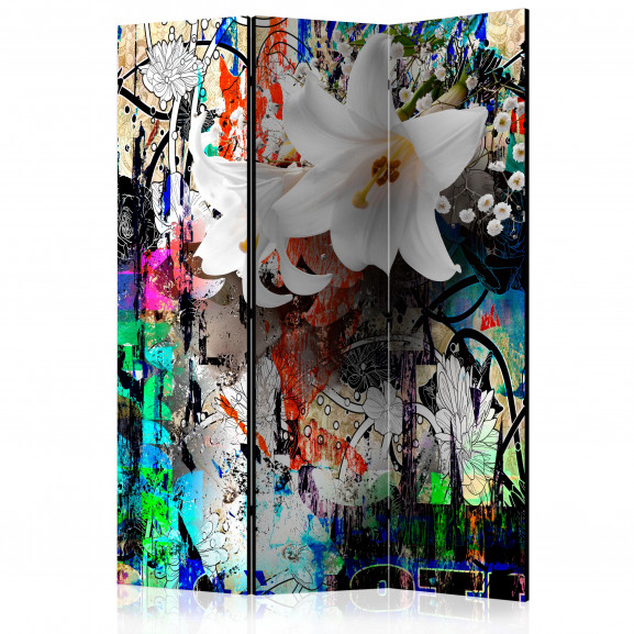Paravan Urban Lily [Room Dividers] 135 cm x 172 cm