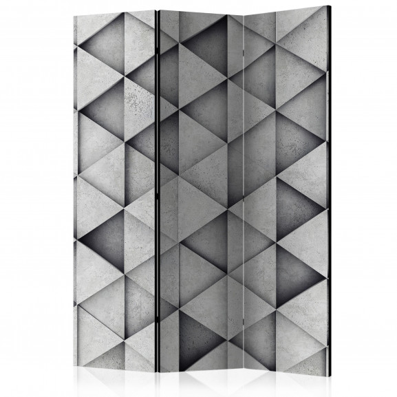 Paravan Grey Triangles [Room Dividers] 135 cm x 172 cm