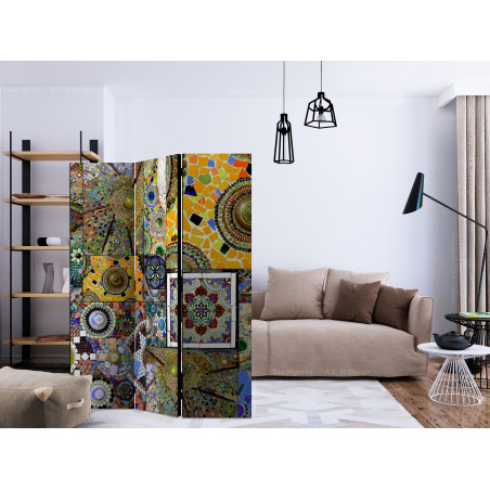 Paravan Solar Mosaic [Room Dividers] 135 cm x 172 cm-01