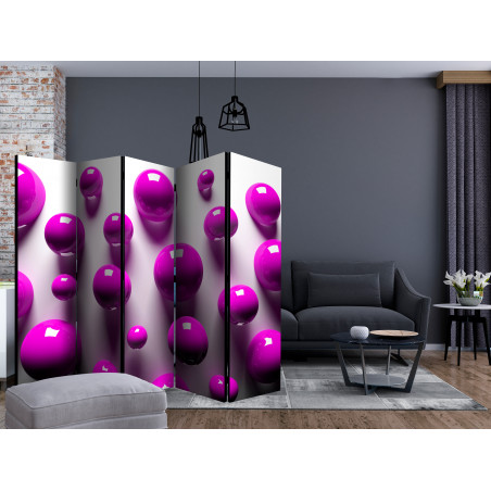 Paravan Purple Balls Ii [Room Dividers] 225 cm x 172 cm-01