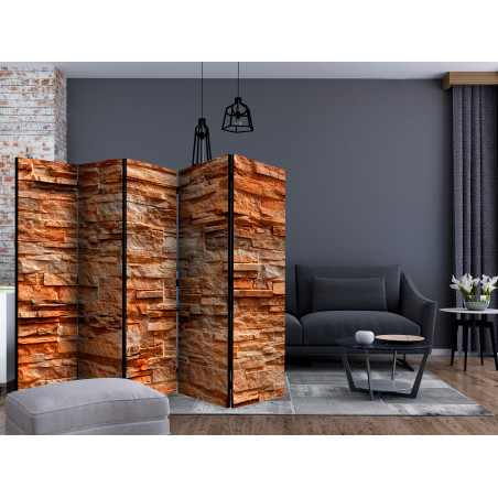 Paravan Orange Stone Ii [Room Dividers] 225 cm x 172 cm-01