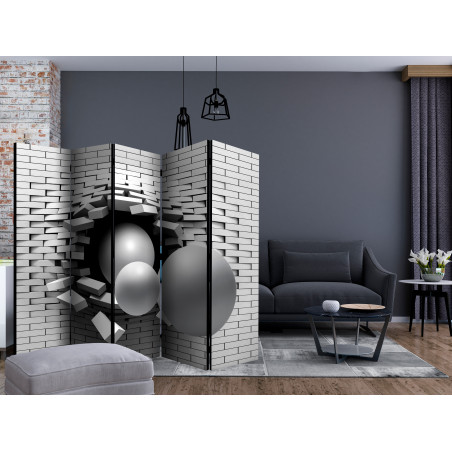 Paravan Brick In The Wall Ii [Room Dividers] 225 cm x 172 cm-01