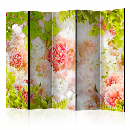 Paravan Bright Peonies Ii [Room Dividers] 225 cm x 172 cm-01