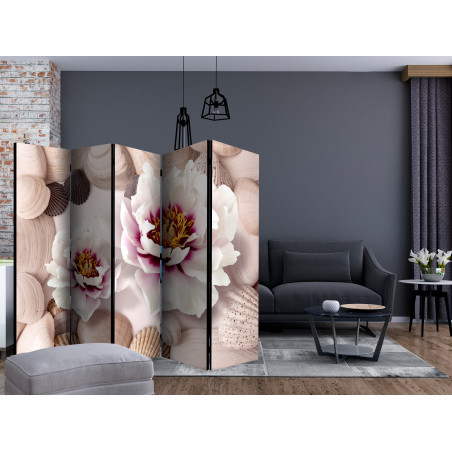 Paravan Flowers And Shells Ii [Room Dividers] 225 cm x 172 cm-01