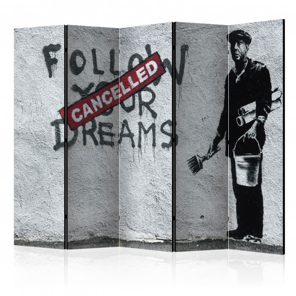 Paravan Dreams Cancelled (Banksy) Ii [Room Dividers] 225 cm x 172 cm 172