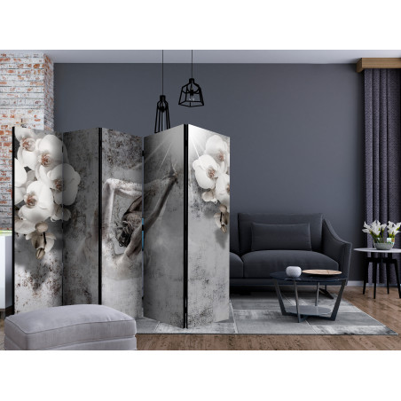 Paravan Arrangement With Orchid Ii [Room Dividers] 225 cm x 172 cm-01