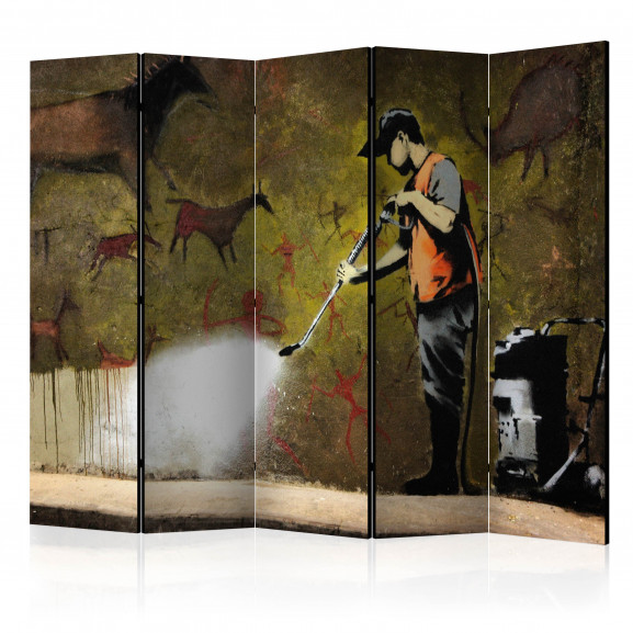 Paravan Banksy Cave Painting Ii [Room Dividers] 225 cm x 172 cm