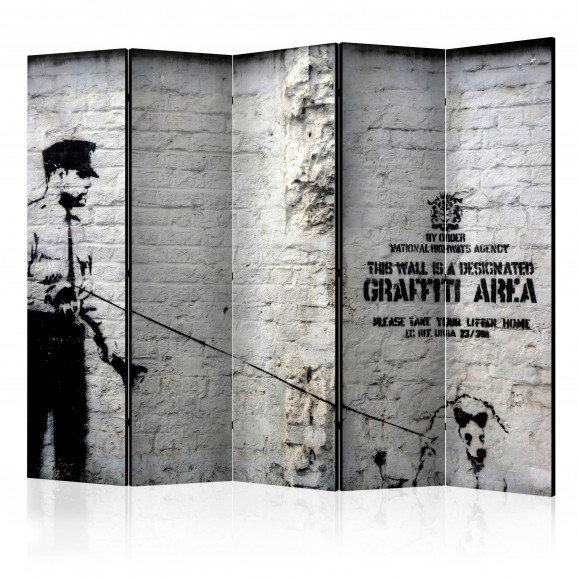 Paravan Banksy Graffiti Area Ii [Room Dividers] 225 cm x 172 cm