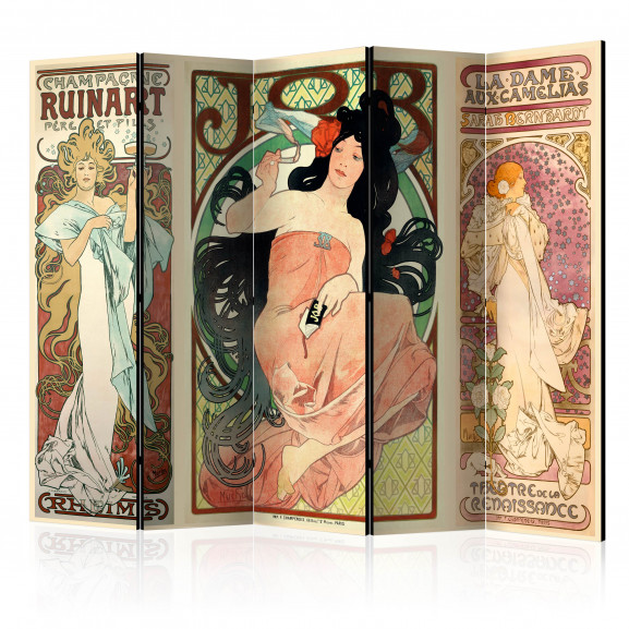 Paravan Alphonse Mucha. Women'S Ii [Room Dividers] 225 cm x 172 cm