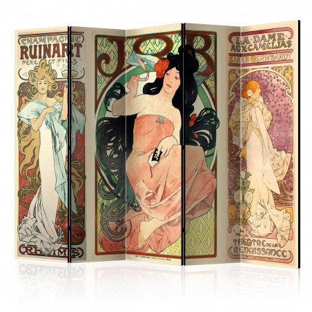 Paravan Alphonse Mucha. Women'S Ii [Room Dividers] 225 cm x 172 cm-01