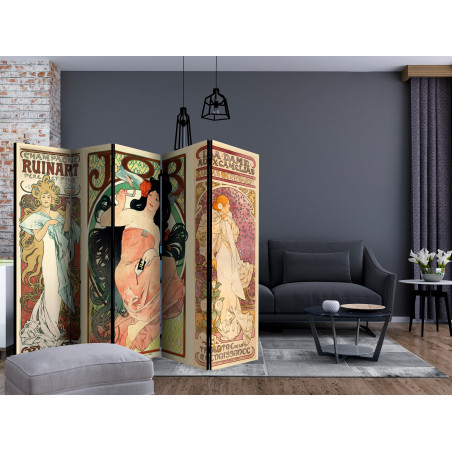 Paravan Alphonse Mucha. Women'S Ii [Room Dividers] 225 cm x 172 cm-01