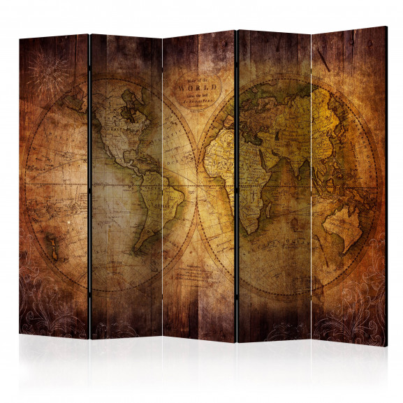 Paravan World On Old Map Ii [Room Dividers] 225 cm x 172 cm