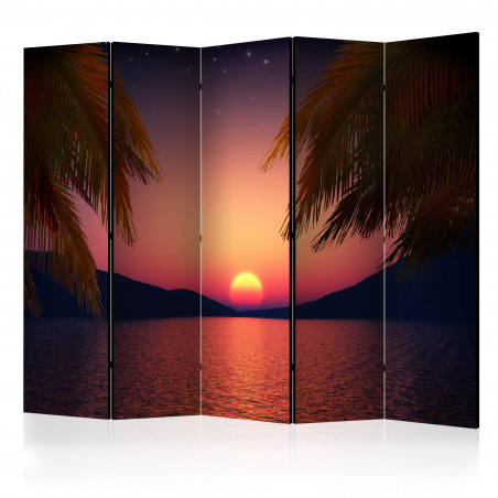 Paravan Romantic Evening On The Beach Ii [Room Dividers] 225 cm x 172 cm-01