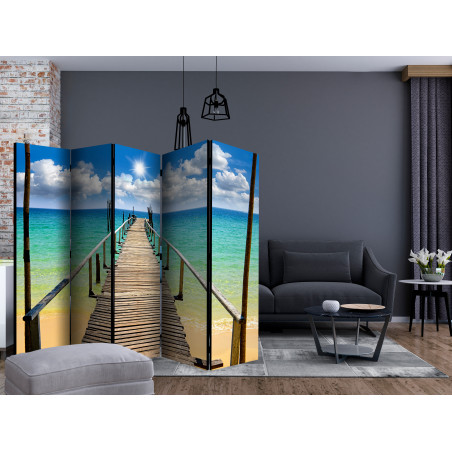 Paravan Beach, Sun, Bridge Ii [Room Dividers] 225 cm x 172 cm-01