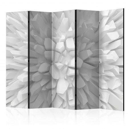 Paravan White Dahlia Ii [Room Dividers] 225 cm x 172 cm-01