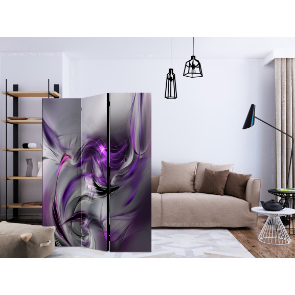 Paravan purple swirls ii [room dividers] 135 cm x 172 cm