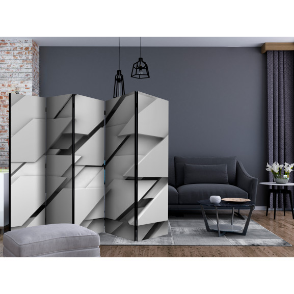 Paravan The Edge Of Gray Ii [Room Dividers] 225 cm x 172 cm Artgeist