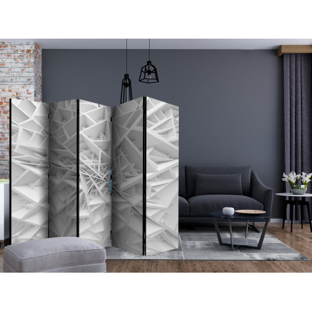 Paravan White Spider'S Web Ii [Room Dividers] 225 cm x 172 cm-01