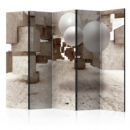 Paravan Concrete Maze Ii [Room Dividers] 225 cm x 172 cm-01
