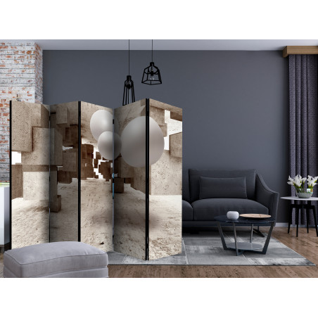 Paravan Concrete Maze Ii [Room Dividers] 225 cm x 172 cm-01