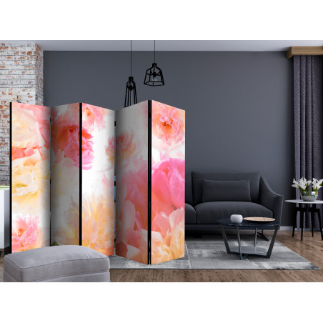 Paravan Pastel Peonies Ii [Room Dividers] 225 cm x 172 cm-01