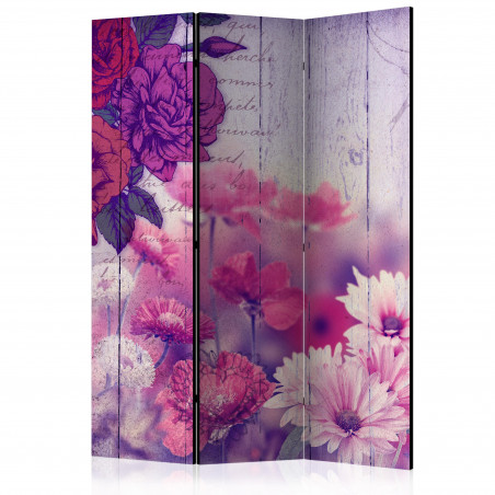 Paravan Flowers Memories [Room Dividers] 135 cm x 172 cm-01