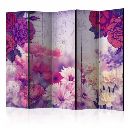 Paravan Flowers Memories Ii [Room Dividers] 225 cm x 172 cm-01