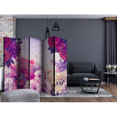 Paravan Flowers Memories Ii [Room Dividers] 225 cm x 172 cm-01