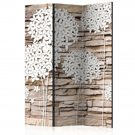 Paravan Flowers On The Stone [Room Dividers] 135 cm x 172 cm-01