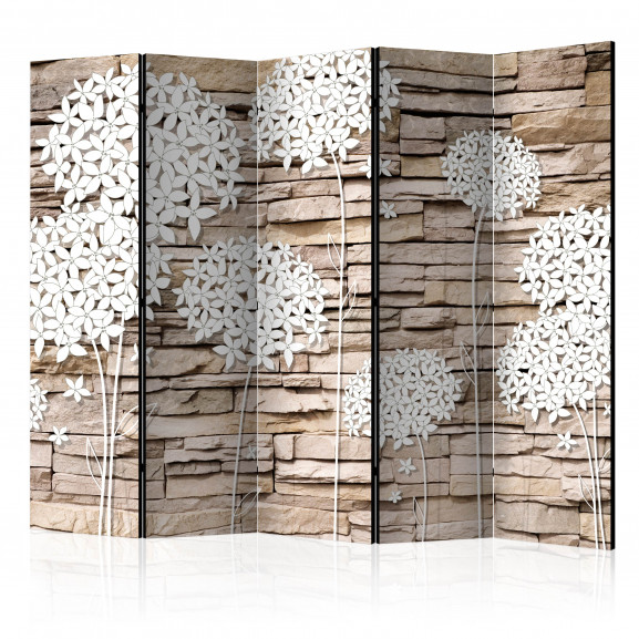 Paravan Flowers On The Stone Ii [Room Dividers] 225 cm x 172 cm