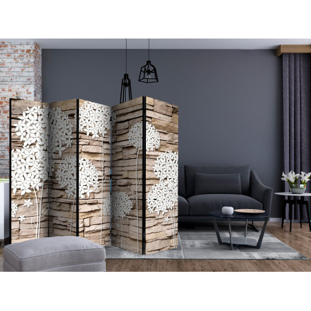 Paravan Flowers On The Stone Ii [Room Dividers] 225 cm x 172 cm-01